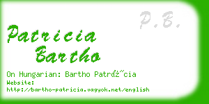 patricia bartho business card